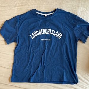 ROMWE blue long island t-shirt